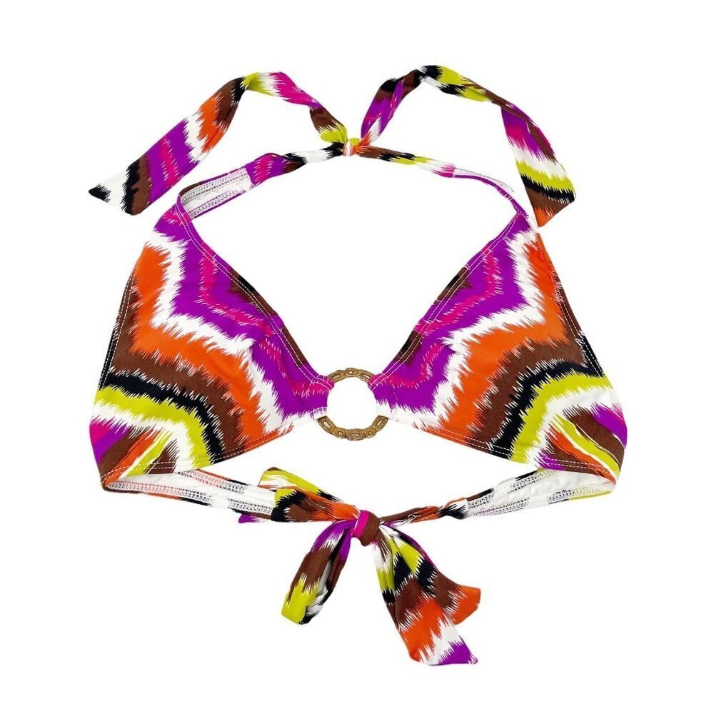 Trina Turk Halter Bikini Top Size Medium